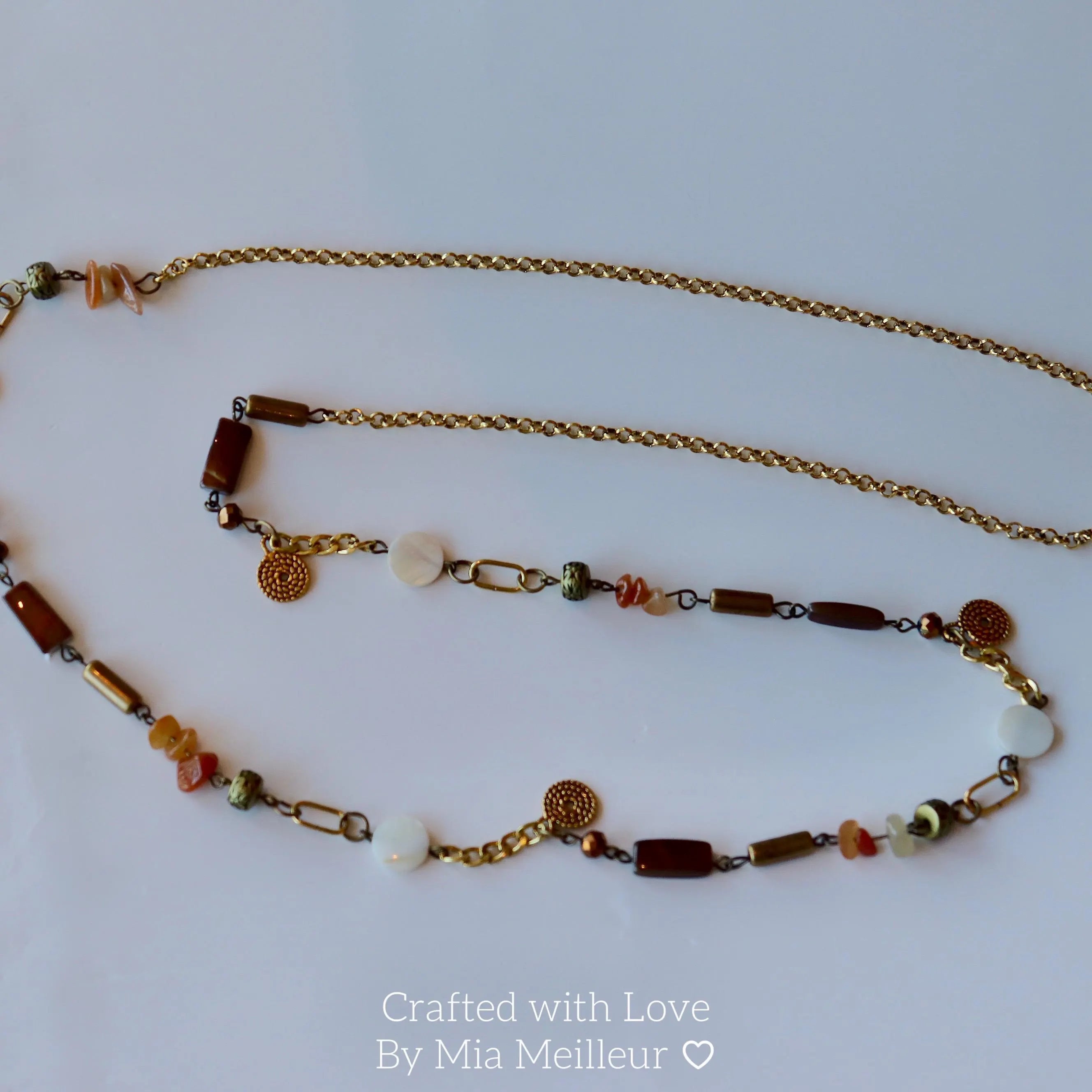 Boho Layered Beaded Necklace