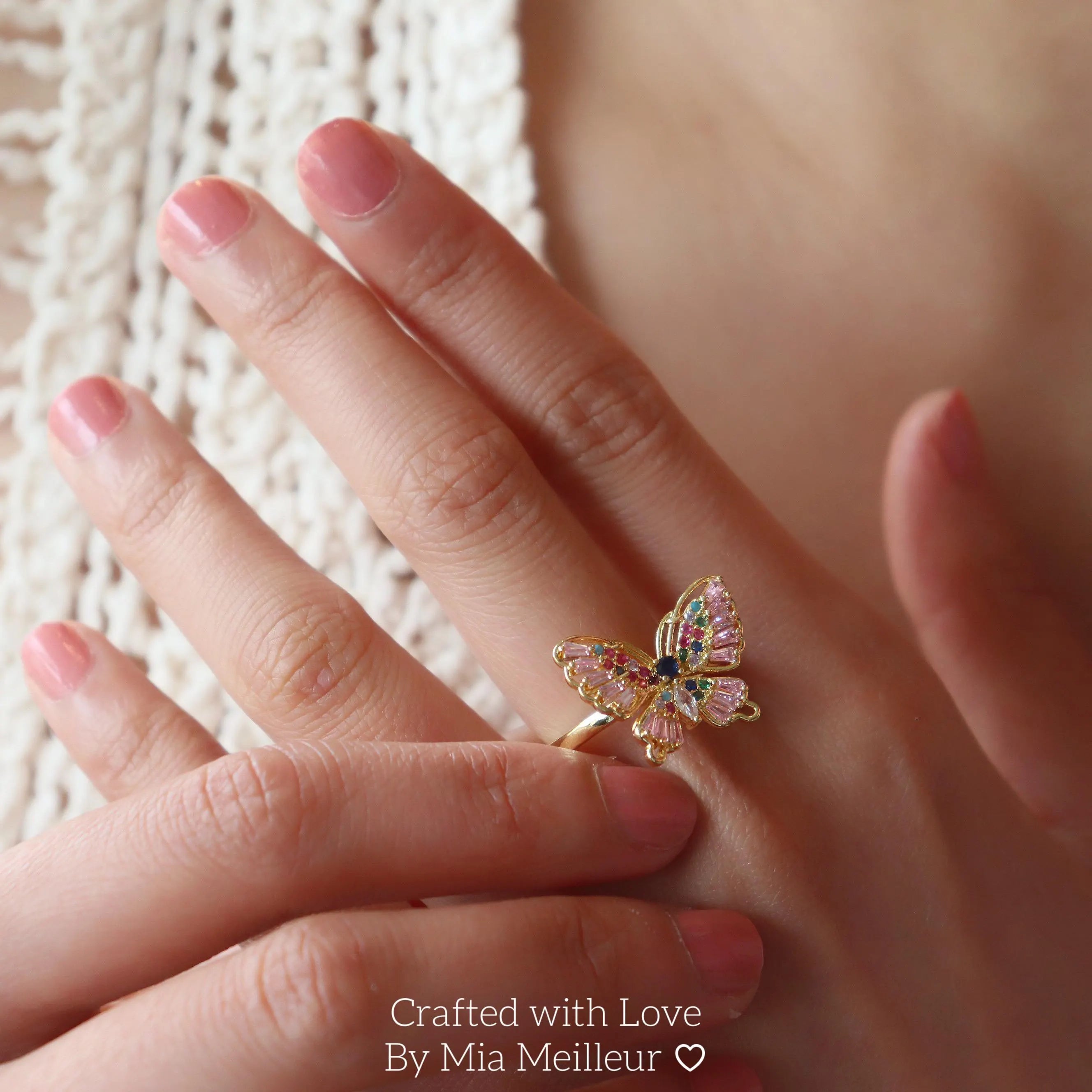Dainty Butterfly Ring MR149