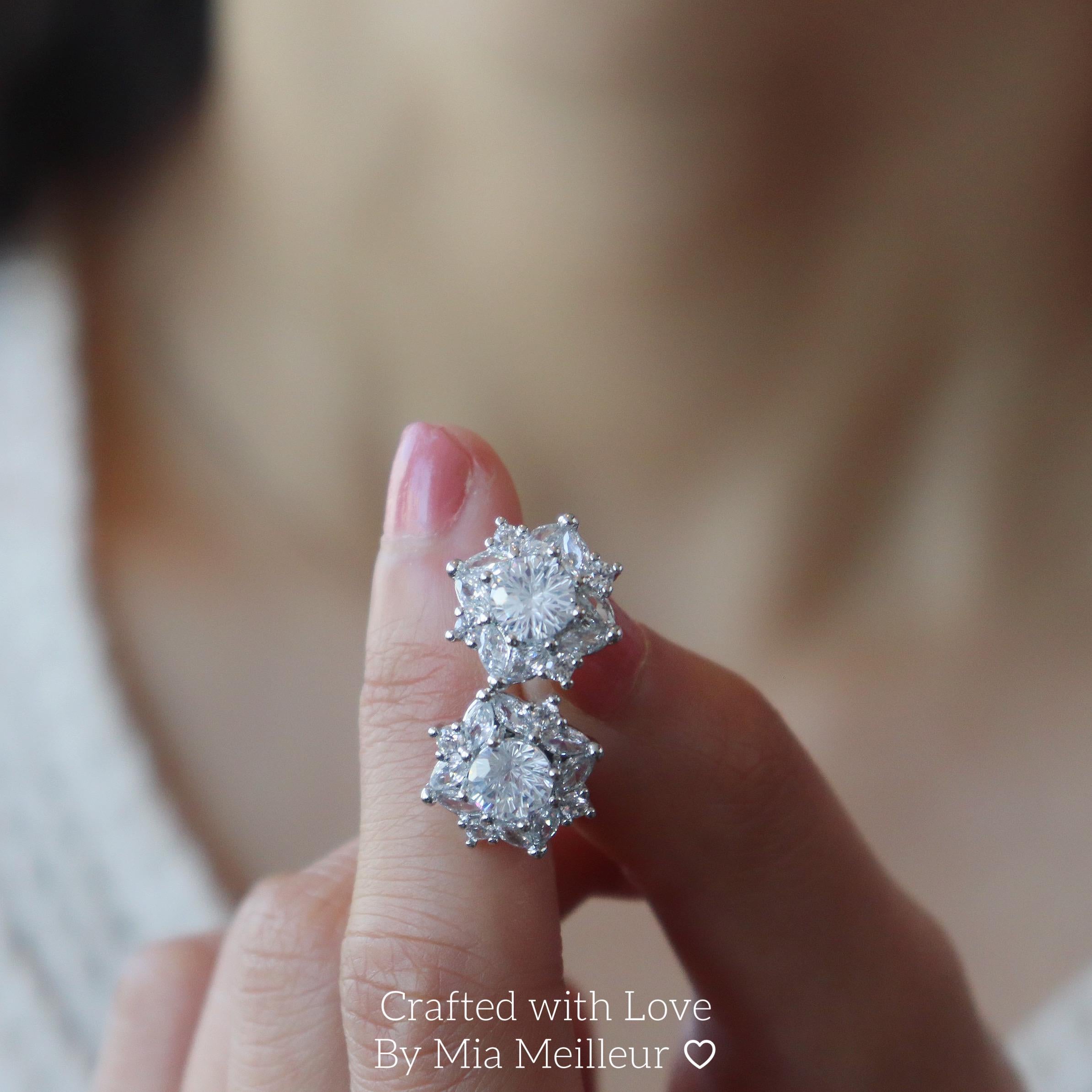 Sunflower Crystal Stud Earrings