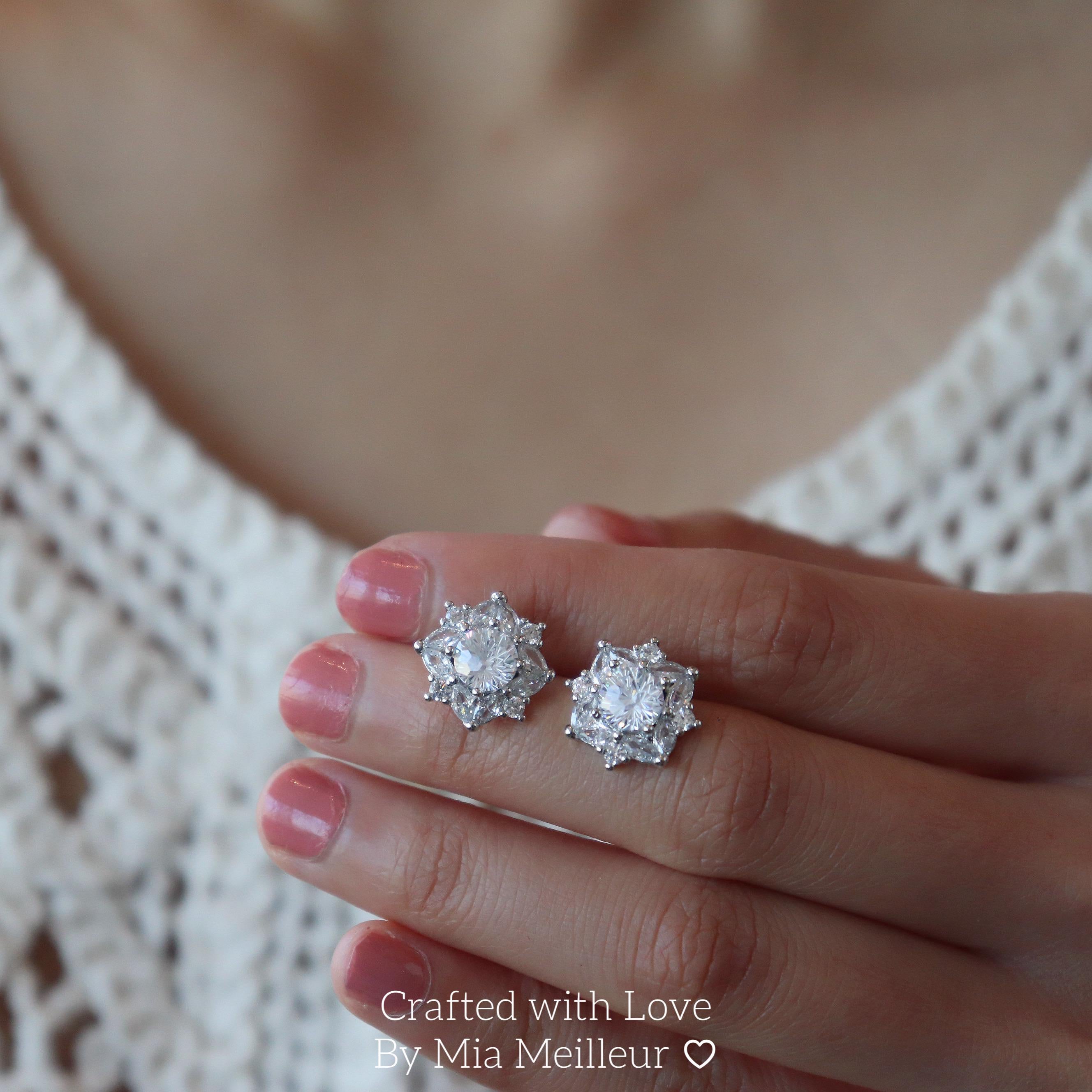 Sunflower Crystal Stud Earrings
