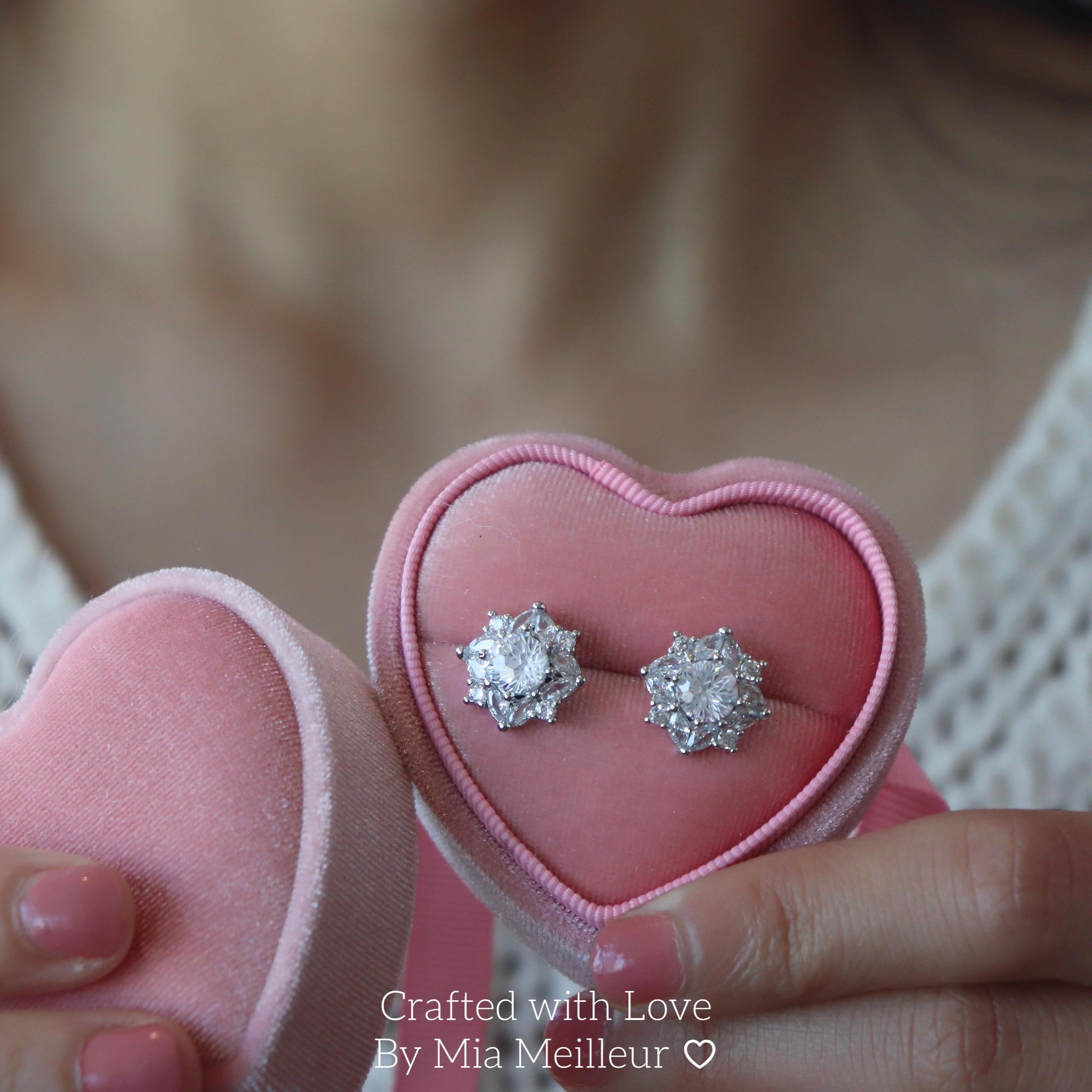 Sunflower Crystal Stud Earrings