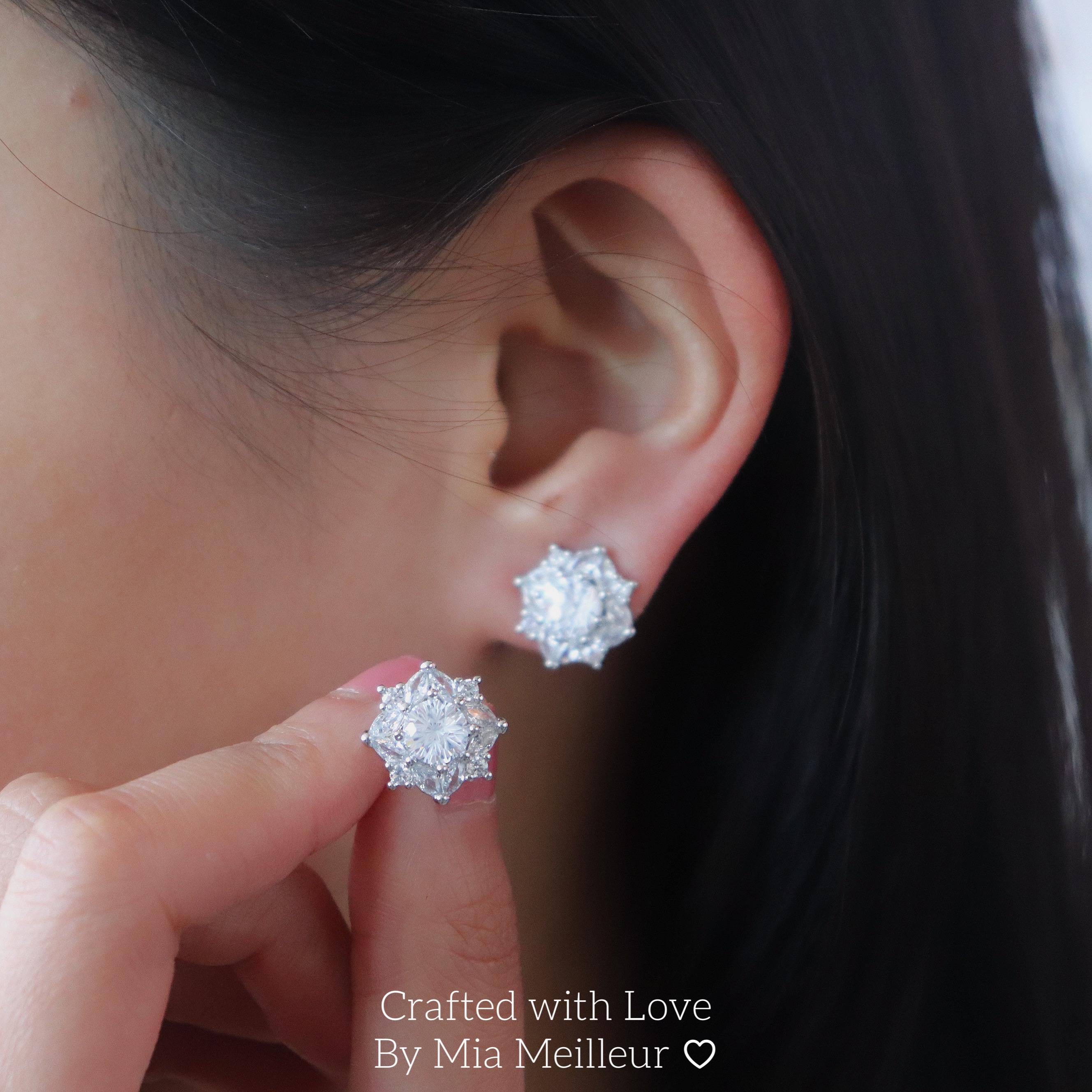 Sunflower Crystal Stud Earrings